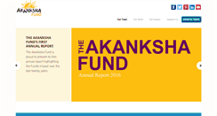 Desktop Screenshot of akankshafund.org