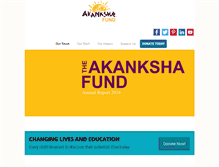 Tablet Screenshot of akankshafund.org